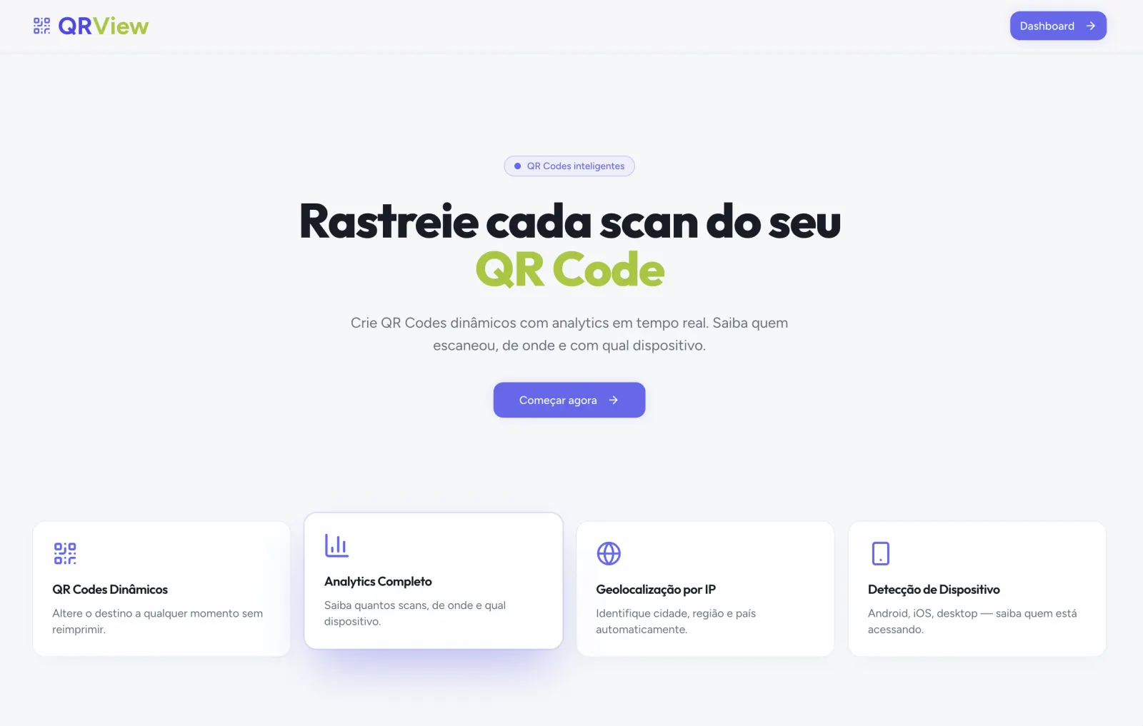 QRView — Transforme QR Codes em dados estratégicos